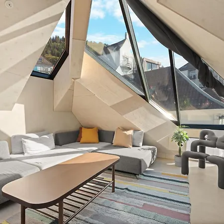 Bryggen Penthouse I New 2021 I Free Parking ベルゲン